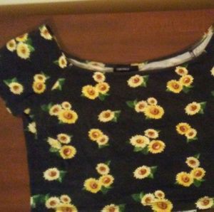 Sunflower Crop Top